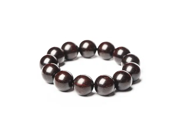 三檀小舍 国风新中式 复古盘玩老料 带金星 檀木 文玩手串 男女同款情侣款 紫檀属