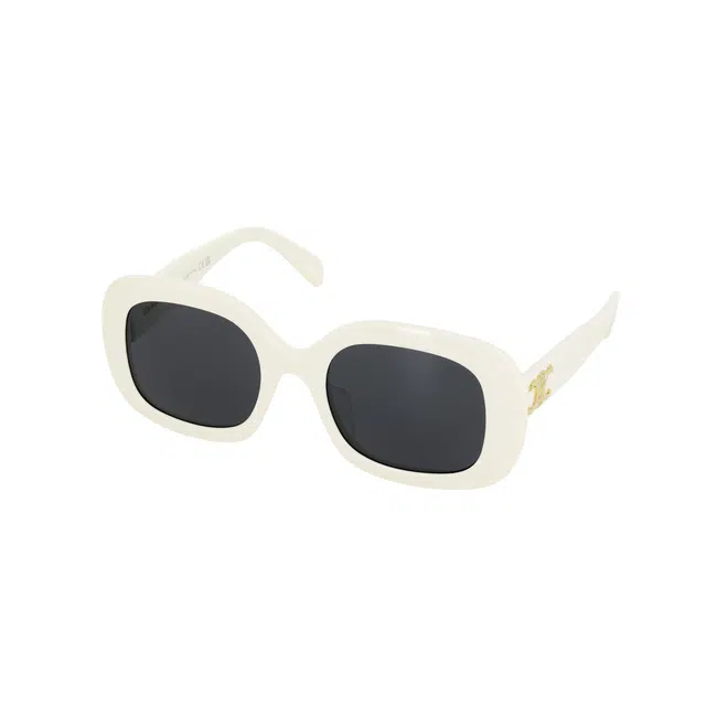 CELINE Rectangular Sunglasses White