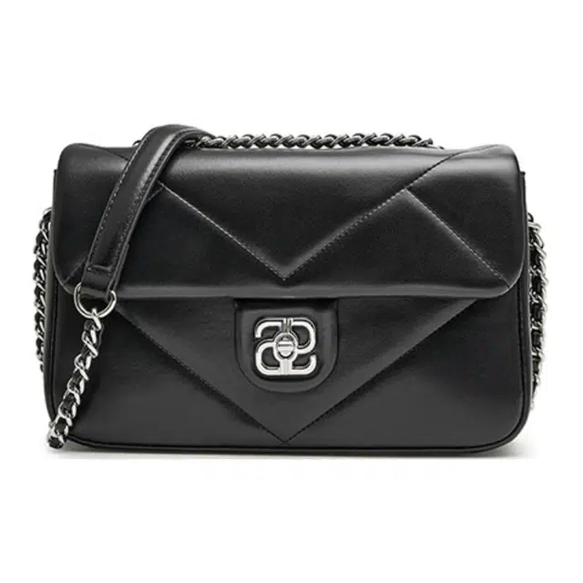 他她 时尚通勤 人造革 斜挎包 小号 女款 多色