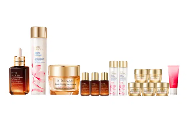 雅诗兰黛 小棕瓶精华樱花水护肤套装 滋润保湿