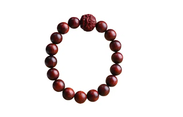 天纵 国潮新国风 招财貔貅吞金兽八方来财复古文艺 高端红木小叶佛珠 名贵木作手串 男女同款情侣款 紫檀