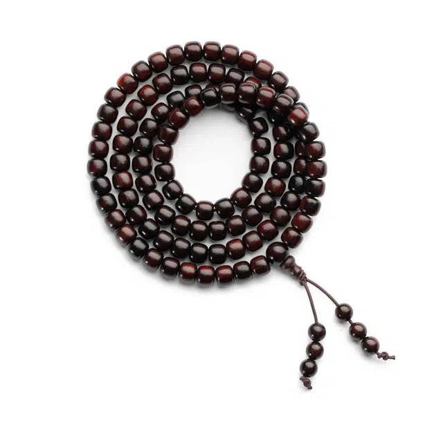 仙源 多圈素串简约风 经典老型珠 文玩佛珠 紫檀 木作手串 男女同款情侣款 紫檀