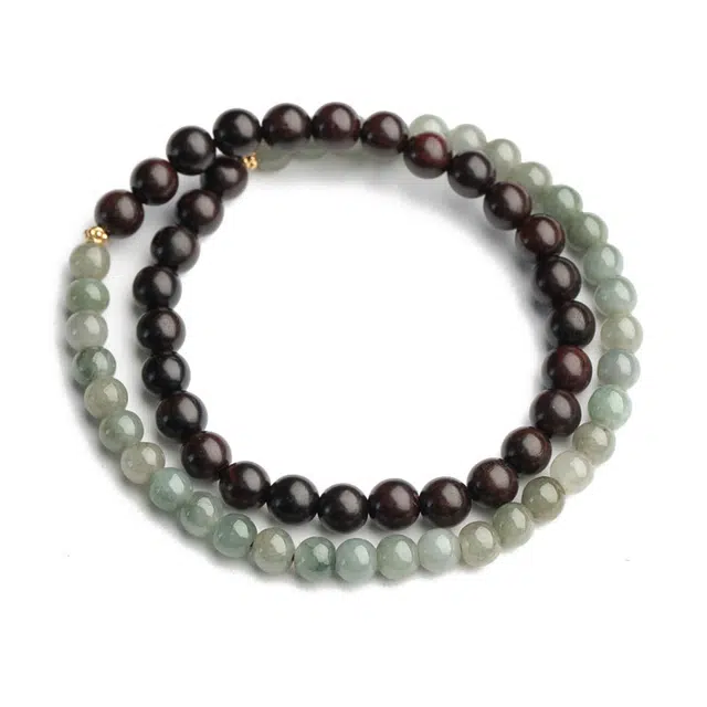 仙源 双圈 复古典雅设计 文玩佛珠 木作 手串 男女同款情侣款 紫檀