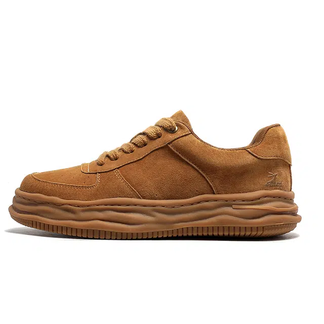 袋鼠头 牛皮 百搭简约 耐磨 低帮 板鞋 男女同款