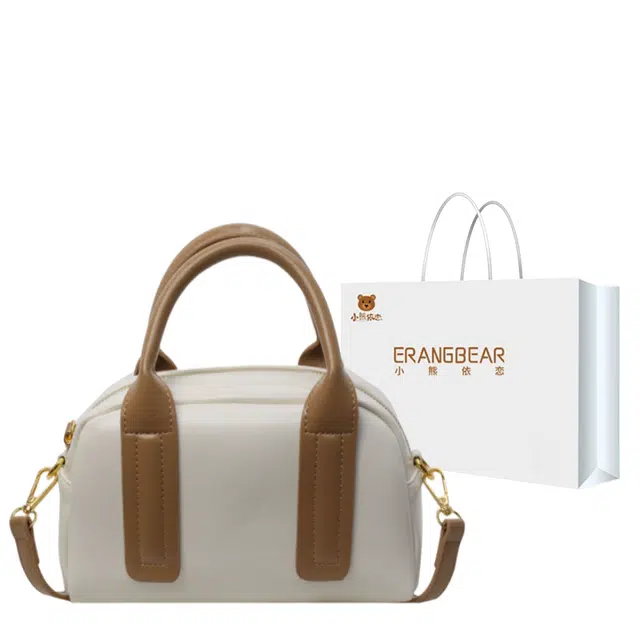 小熊依恋/新款潮 高级感 时尚小众 设计单肩 斜挎包 撞色手提 枕头包