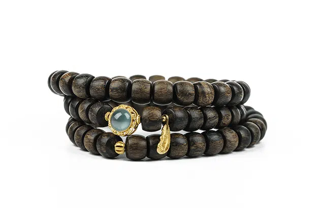 三檀小舍 国风新中式 小众高级感 凉甜香设计款 瑞香科白木 手串 男女同款情侣款 其他木作