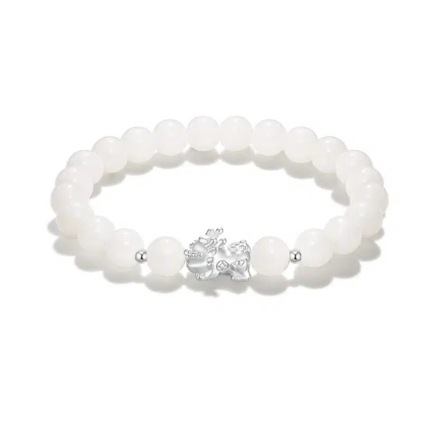 永恒旋律 足银新中式转运貔貅十二生肖本命年招财纳福复古国风盘串手饰赠吉祥小卡 菩提根 文玩手串 男女同款情侣款