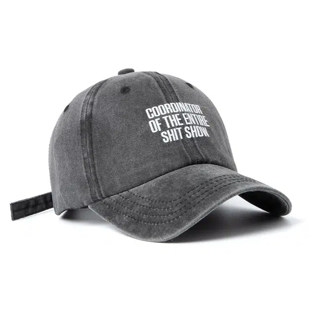 白卷 软顶休闲街头户外简约印刷字母 棉 棒球帽 男女同款情侣款