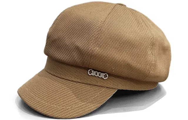 优幽兰 大脸显小韩版小众设计感复古简约大头围 棉涤 贝雷帽 女款