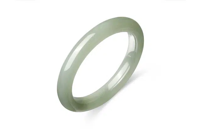 佐卡伊 新中式国风 和田玉 和田玉手镯 女款 碧玉