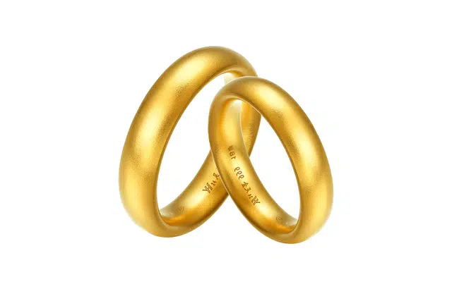 周六福 古法黄金传承求婚结婚对戒 足金 按克计价 戒指 男女同款情侣款