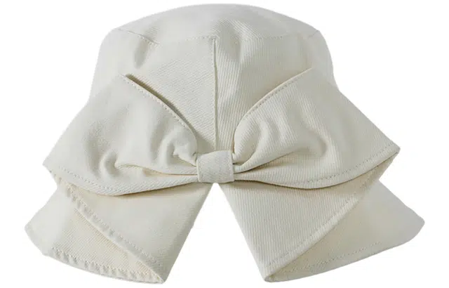 优幽兰 可爱大头围显脸小遮阳韩版蝴蝶结防紫外线气质高级感 聚酯纤维 渔夫帽 女款