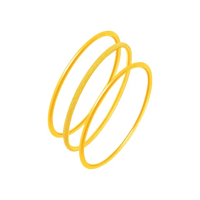 重庆金店  光圈戒指 三生三世系列 古法黄金满天星黄金素圈尾戒叠戴 足金 按克计价 黄金戒指 男女同款情侣款