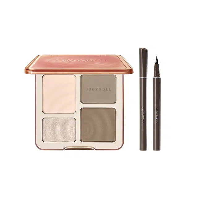 橘朵 高光修容盘眼线液笔组合彩妆套装 提亮肤色修饰轮廓