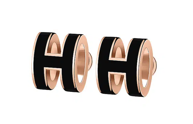 HERMES Mini Pop H Rose Noir
