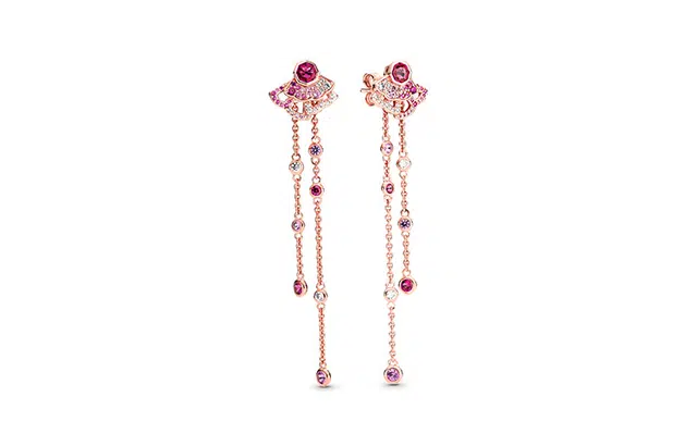 Pandora Fan Earrings Pink