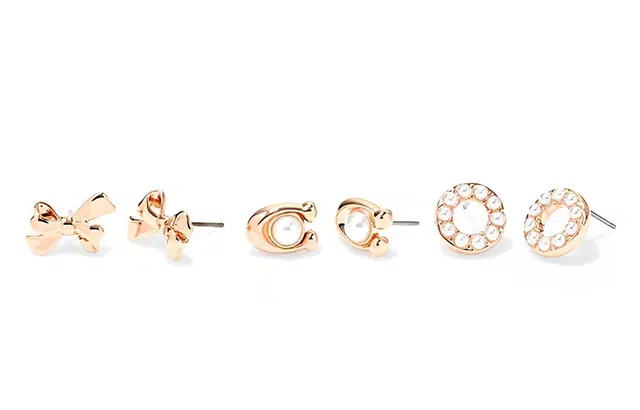 COACH Rose Gold Earrings