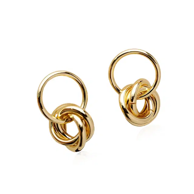 饰伴 小众高级感优雅精致气质国潮复古简约通勤 轻奢 铜 耳环 女款