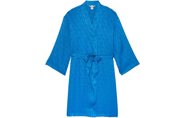 Victoria's Secret Vintage Logo Robe Bright Blue