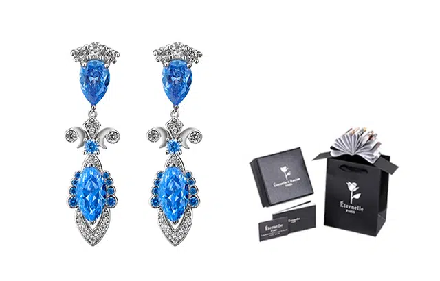 法国永恒冰雪女王系列耳饰小众轻奢高级感优雅气质耳环