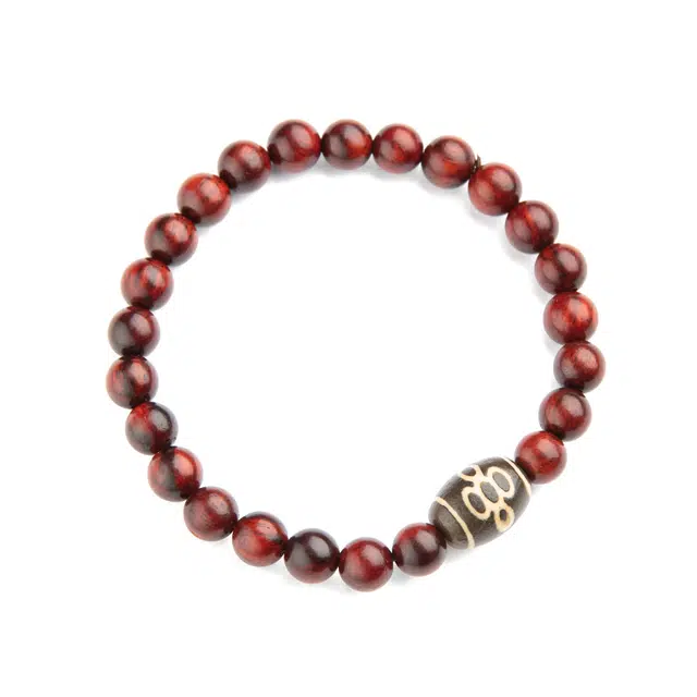 仙源 小众设计感 文玩佛珠 单圈高级 木作 手串 男女同款情侣款 紫檀