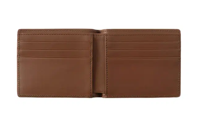 Carhartt WIP Logo Leather Wallet Brown