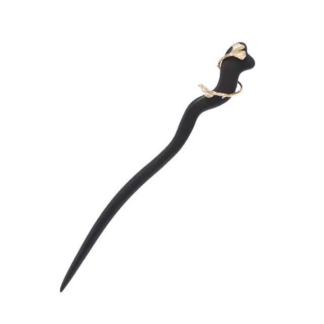 华髻 国风银杏叶发簪女款复古新中式木质银杏叶子发簪中国风汉服古装发饰古典气质盘发簪子