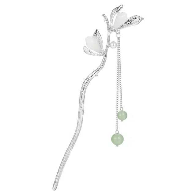 秦福炫 新中式流苏花朵 高级感古风旗袍搭配 发簪 女款