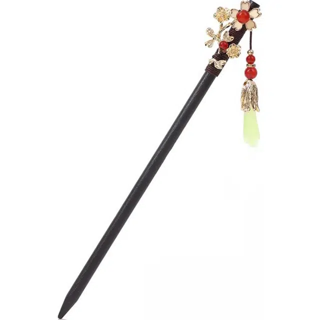 圣所 梧桐树 流苏步摇新中式国风手工木 发簪 女款 #礼盒款