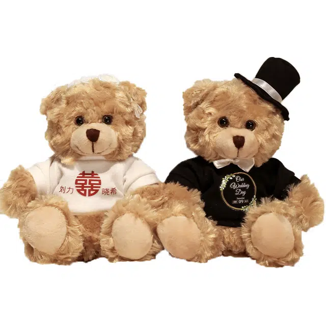 胖胖龙 婚庆小熊 玩偶 毛绒公仔