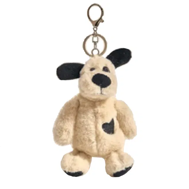 钵提 可爱呆萌爱心狗 玩偶 毛绒挂件