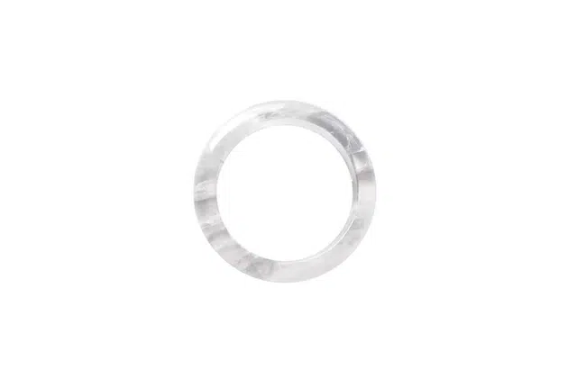 克拉日记   白幽灵水晶飘花晶体冰透水润纯净素圈雪花晶体冰透闪片 古风经典素圈美人镯 高级感 水晶 手镯 女款 告白礼盒装