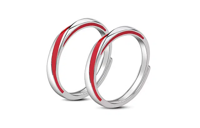 PIARA Parallel Universe Couple Rings S925 Silver