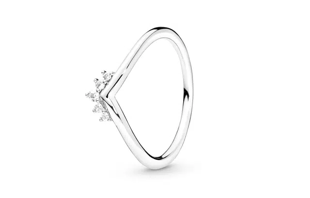 Pandora Crown Wishbone 925 Silver Ring