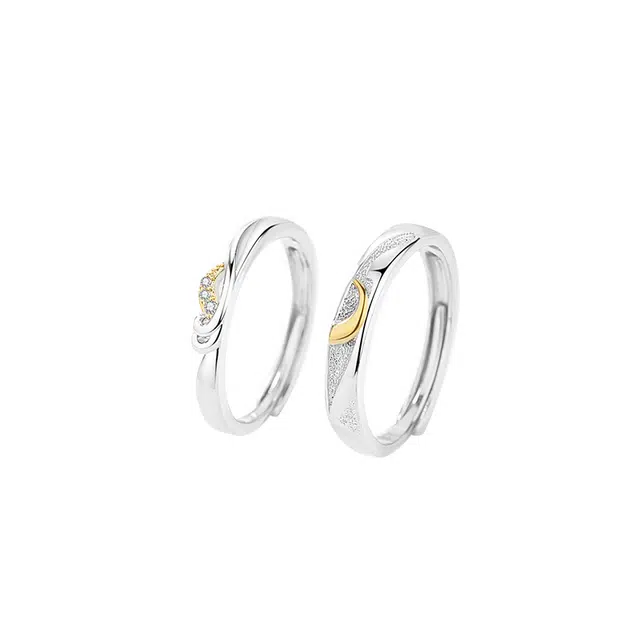 优态 海上升明月小众轻奢 戒指 男女同款情侣款