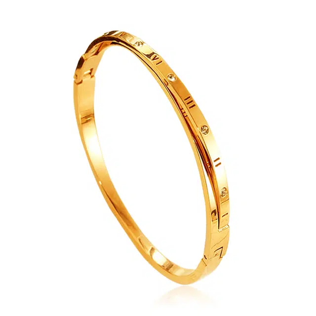 华髻 新中式罗马数字 简约气质 国潮 小众设计 日常百搭 时尚高级 精致素圈 字母手环 手镯 男女同款情侣款