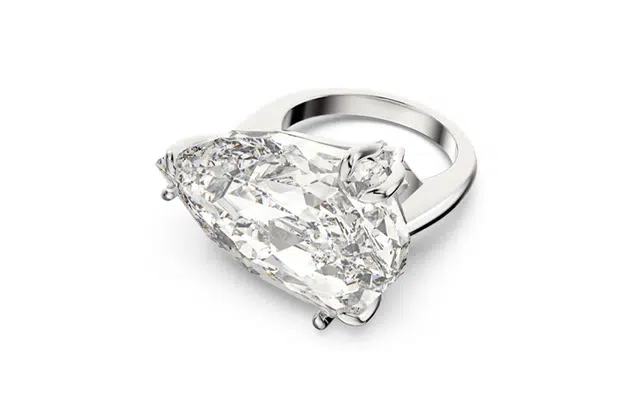 Swarovski Rhodium Plated Crystal Ring White