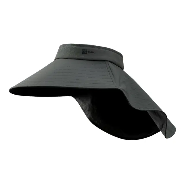 玖慕 速干夏季护颈面罩大檐户外遮阳钓鱼太阳帽子 聚酯纤维 防晒帽 男款