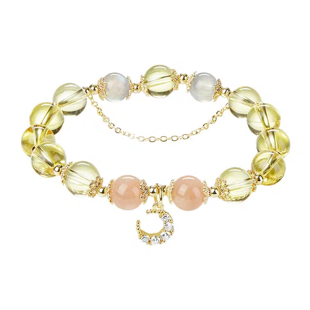 迷颂玛 新中式暴富吉祥手链气质高级精致发财手串 女朋友纪念日仪式感百搭首饰 水晶 民族风小众设计款饰品 女款 时尚精美礼盒礼品