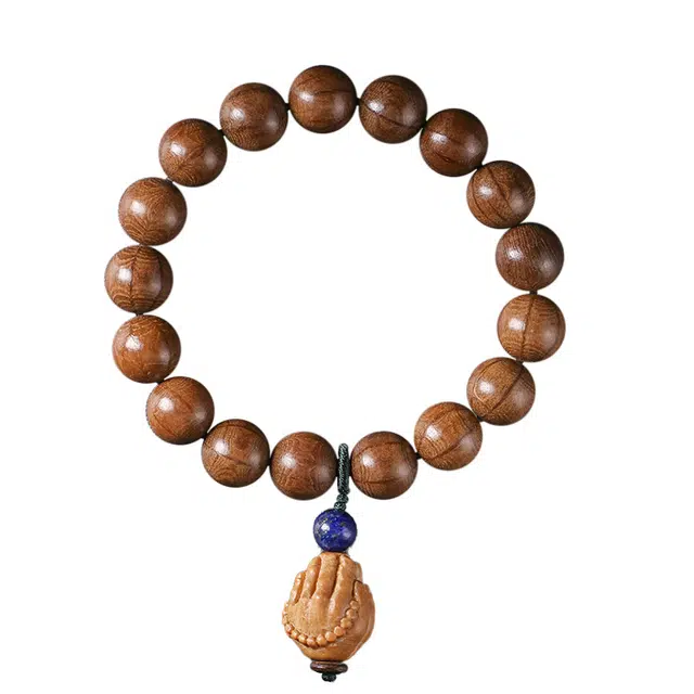 岁月静好 新中式民族风复古森系 合金 木作手串 男女同款情侣款 六道木