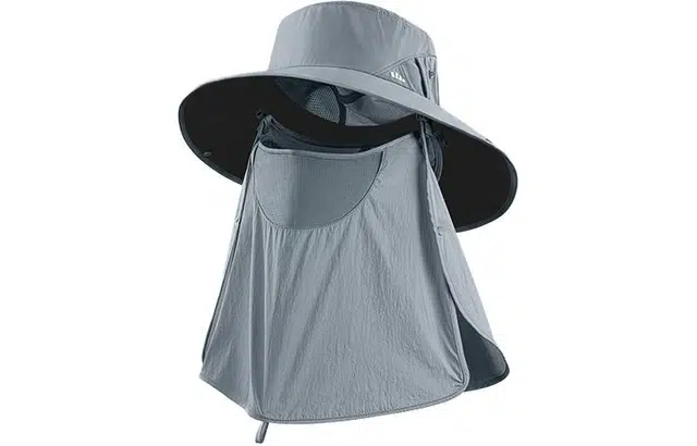 蕉下 黑胶全防护渔夫帽面颈一体防紫外线户外钓鱼遮阳帽 聚酯纤维 防晒帽 男款 多色