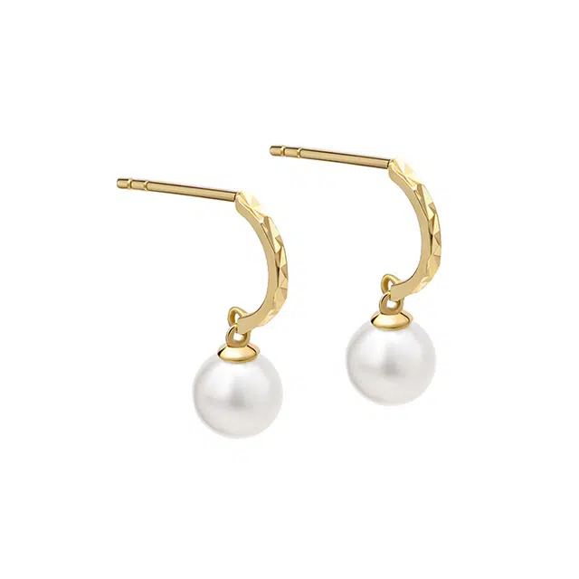 一撇一捺 法式小香风镶钻微奢 耳钉 女款