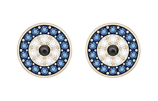 Swarovski Luckily Evil Eye Studs Blue
