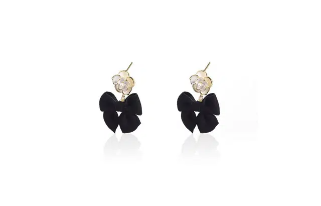 DAN DREAM Butterfly Camellia Stud Earrings