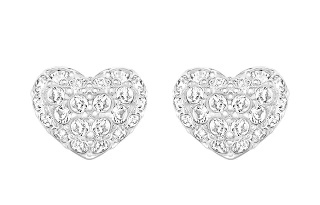 Swarovski Heart Pierced