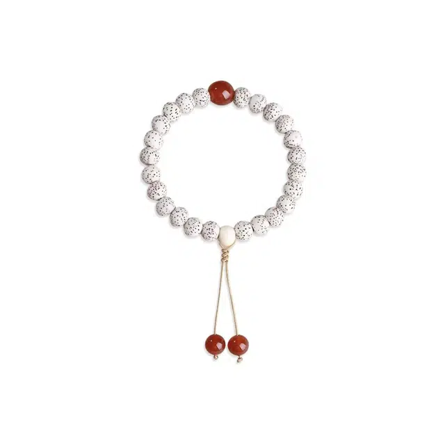 琉堇 本命年转运珠 新中式手持文玩串珠 国潮单圈盘玩佛珠 星月菩提 手串 男女同款情侣款