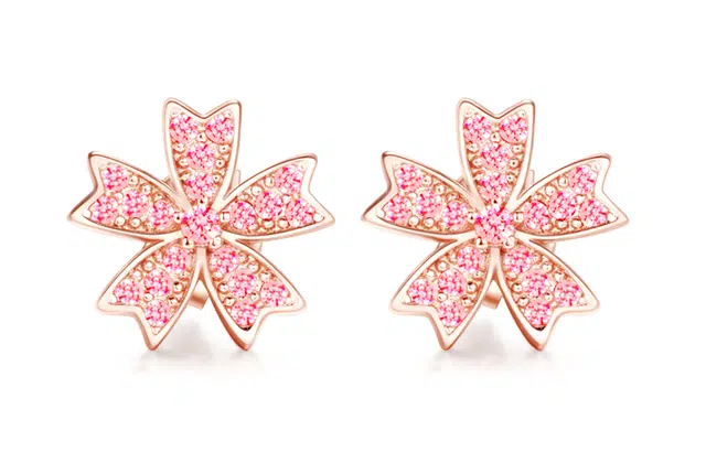 CHIEMOT S925 Colorful cherry blossoms