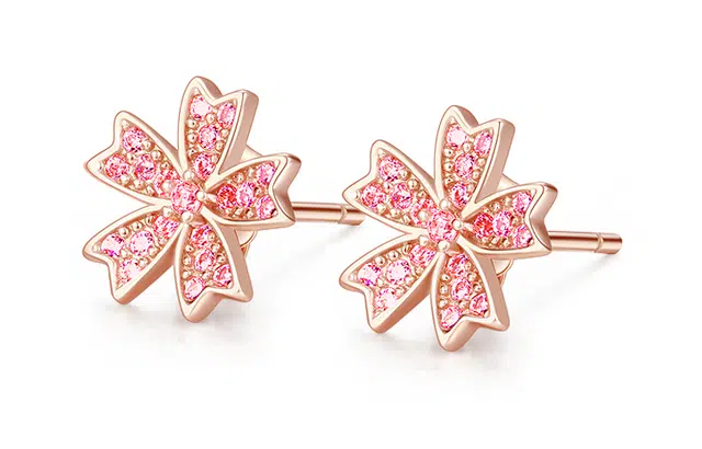 CHIEMOT S925 Colorful cherry blossoms