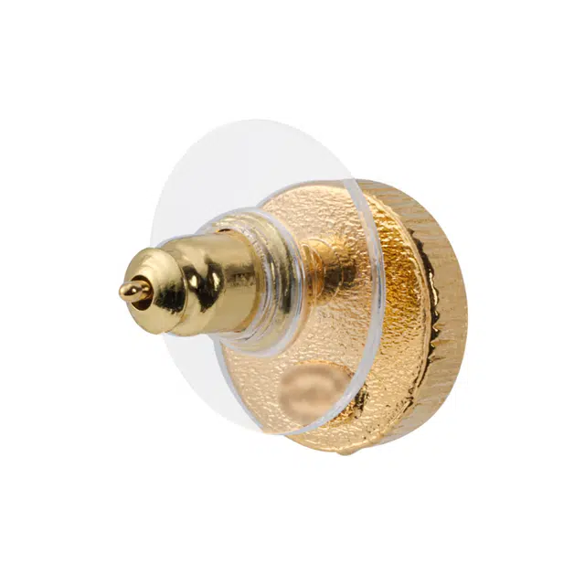 CHANEL Logo Earrings Black