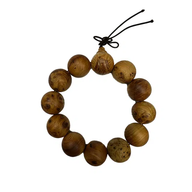 中藏 复古新中式文玩高级大气 崖柏 木作手串 男款 崖柏